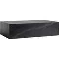 Thumbnail photo of Plinth Low Black Marble - Soffbord - Norm Architects - Svart - Trä/sten