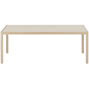 Photo of Workshop Table, 200 X 92 Cm, Warm Grey Linoleum/oak - Matbord - Cecilie Manz - Träfärgad,grå - Trä/plast