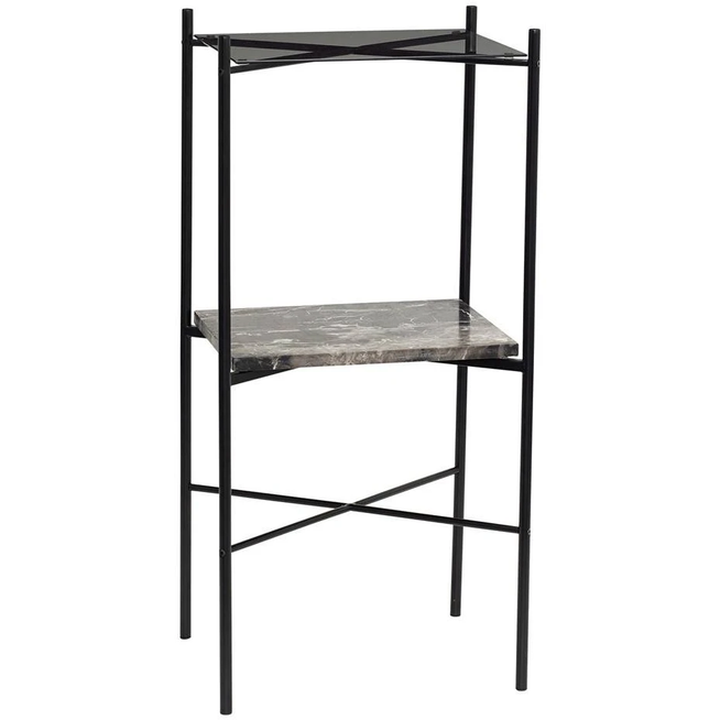 Photo of Side Table Grey Metal - Copy