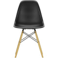 Eames Plastic Chair Dsw - 12 Deep Black - Golden Maple - Matstolar - Charles & Ray Eames - Svart - Metall/trä/plast