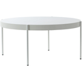 Thumbnail photo of Serie 430 Table Ø160, White, Fenix Laminate Top, Powder Coated Metal Legs - Matbord - Verner Panton - Vit - Mdf/laminat/metall