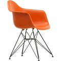 Eames Plastic Armchair Dar - 43 Rusty Orange - Basic Dark Base - Matstolar - Charles & Ray Eames - Orange - Metall/plast