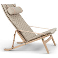 Thumbnail photo of Fk10 Plico Armchair Fabric Canvas Natural White Oiled Oak