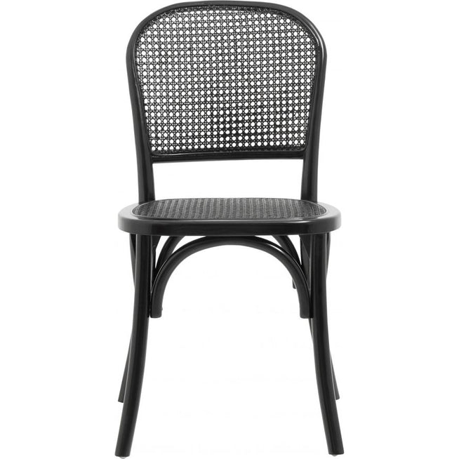 Photo of Wicky Chair with Wicker - Black