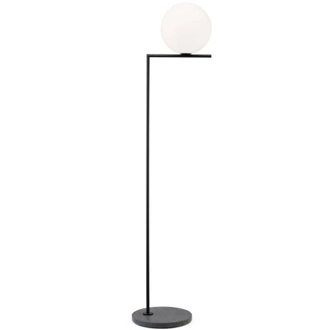 Photo of Ic F1 Outdoor Floor Lamp Black/Black Lava - Flos