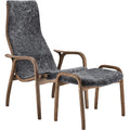 Thumbnail photo of Lamino Armchair And Footstool Oak/sheepskin Special Edition Rubio Monocoat Chocolate-charcoal