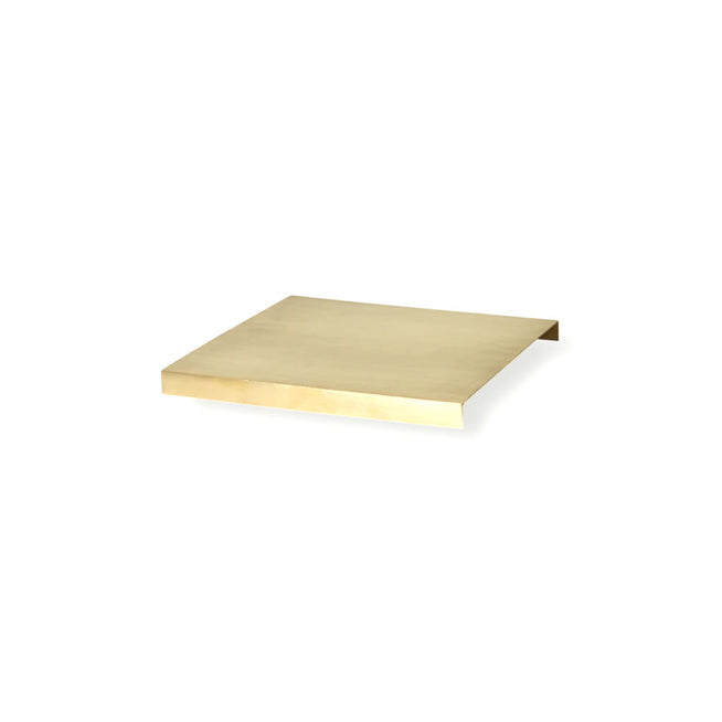 Photo of Brass Tray For Plant Box - Bakke - Brass - W26 D28 H2.5 Cm