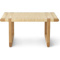 Thumbnail photo of Bm0488s Bench Oiled Oak Stand Rattan
