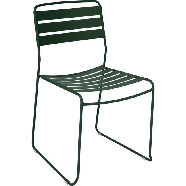 Photo of Surprising Chair, Cedar Green - Outdoor dining chairs - Harald Guggenbichler - Green - Metal