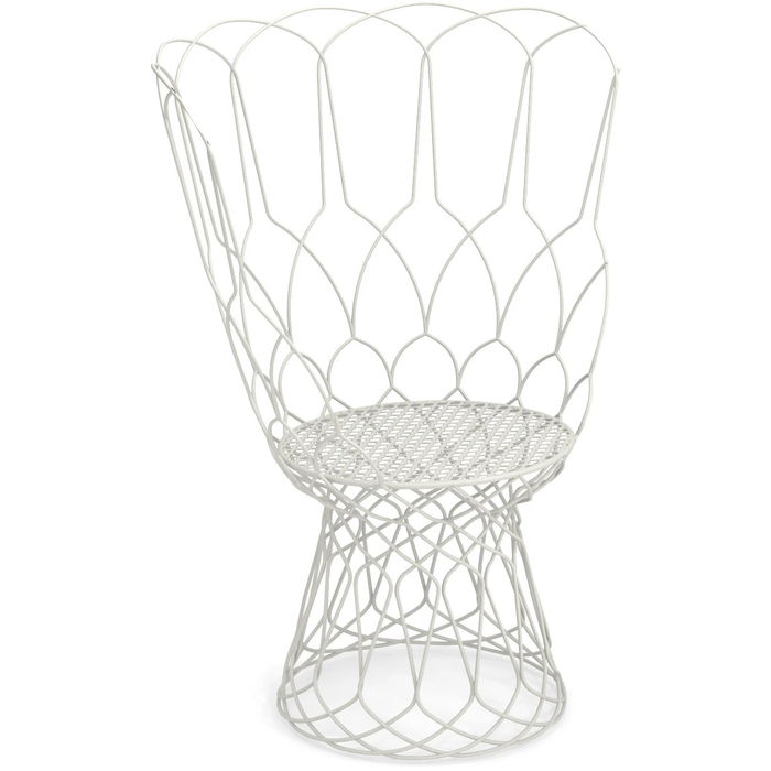 Photo of Re-trouvé Armchair, Matt White, No Cushion - Trädgårdsstolar - Patricia Urquiola - Vit
