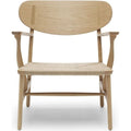 Thumbnail photo of Ch22 - Lacquered Oak - Chord Black - Armchairs - Wood-coloured - Plastic