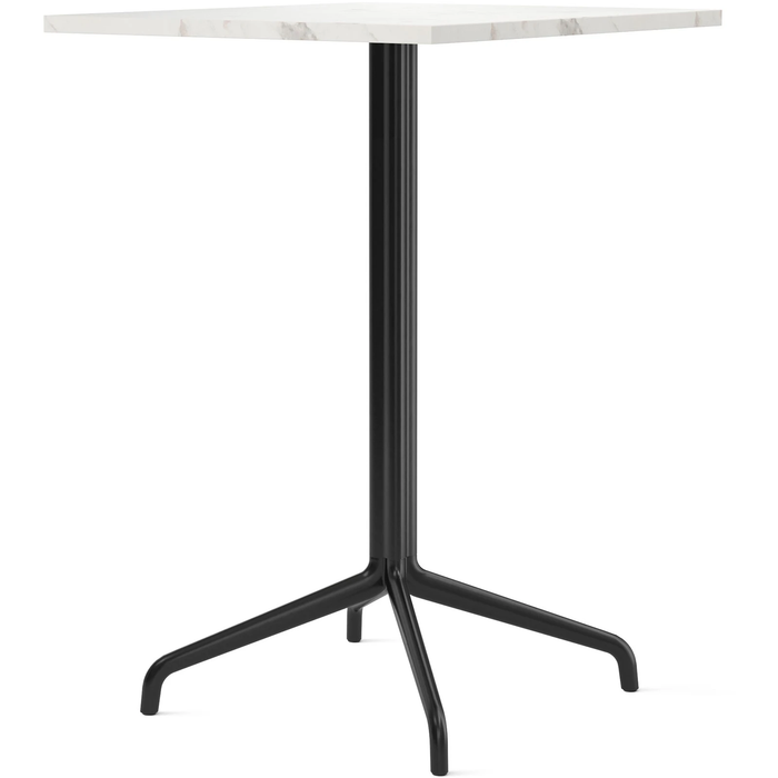 Photo of Harbour Column Counter Table 4-star - Black/off White - 70x60 Cm - Barbord - Norm Architects - Svart - Metall/sten
