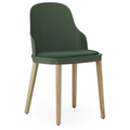 Thumbnail photo of Allez Stol Polstret Canvas Eg - Spisebordsstol - Park Green - H: 79 X L: 45 X D: 50 X Sh: 45,5 Cm