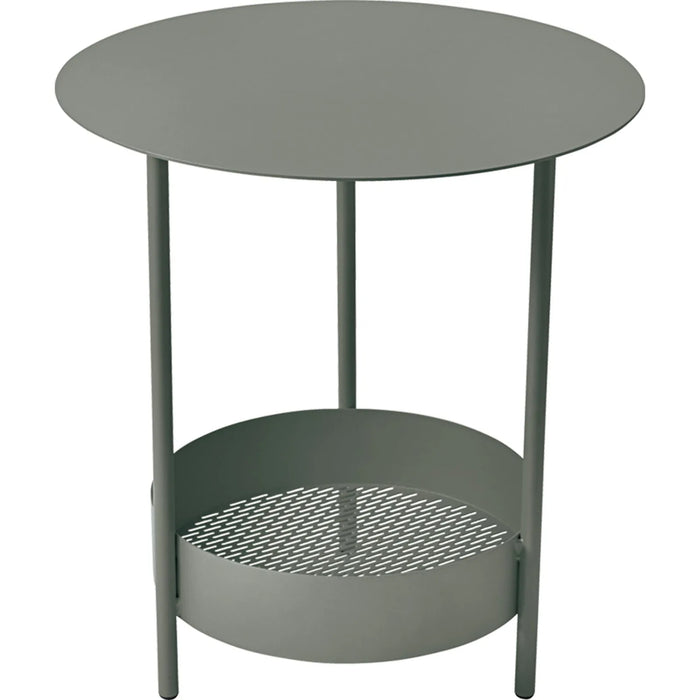 Photo of Salsa Pedestal Table - Rosemary - Side Table Outdoor - Green - Metal
