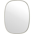 Framed Mirror Small, Grey/clear Glass - Half Body Mirrors - Anderssen & Voll - Grey