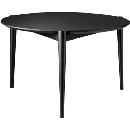 Photo of D102 Søs Coffee Table Ø70 Cm Oak Black Painted