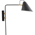 Thumbnail photo of Club Wall Lamp Black Metal Brass