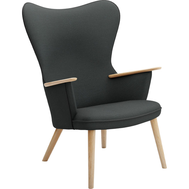 Photo of Carl Hansen - Ch78 Armchair, Clear lacquered oak, fabric group 3 Fiord