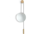 Rise & Shine Wall Mirror Natural Oak/brass