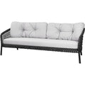 Thumbnail photo of Ocean Large 3-pers. Sofa - Havesofa - Frame: Cane-line Soft Rope, Dark Grey / Cushion: