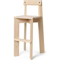 Thumbnail photo of Ark Kids Chair - Børnehøjstol - Natural Ash - High -  W: 34.2 X H: 75 X D: 37.3 Cm Sh: 53 Cm