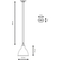 No. 322XL Ceiling Lamp - Lampe Gras