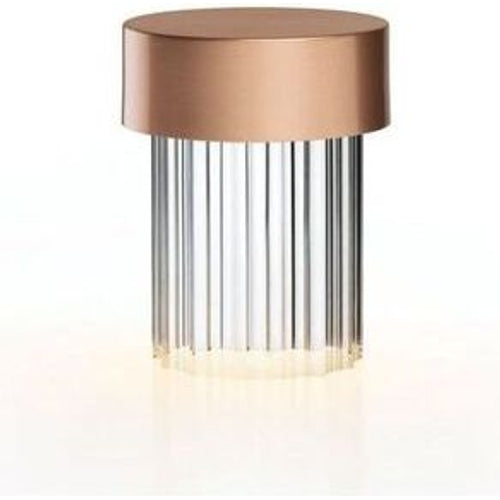 Photo of Last Order Fluted Portable Table Lamp Polished