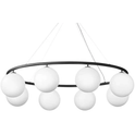 Miira 8 Oval Chandelier Rock