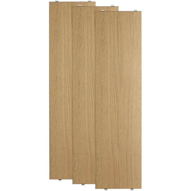 Photo of String Shelves 78x20 - Oak - 3-pack - Shelving - Wood-coloured - Wood