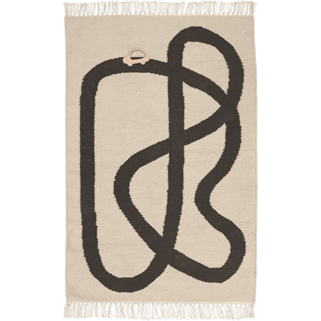 Photo of Lane Rug - Børnegulvtæppe - Lane Rug - Off-white/chocolate - W70 X D1 X H105 Cm