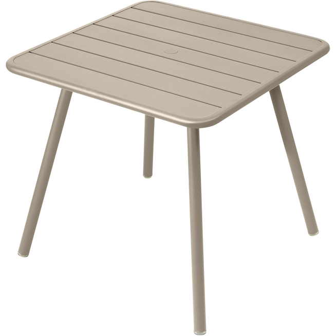 Photo of Luxembourg Four Leg Table 80 X 80 Cm, Nutmeg - Matbord Utomhus - Frédéric Sofia - Beige - Metall