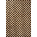 Thumbnail photo of Check Wool Jute Rug - Gulvtæppe - 200 X 300 - Coffee/natural - W200 X D1 X H300 Cm