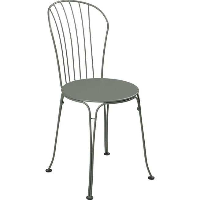 Photo of Opéra+ Chair - Rosemary - Outdoor dining chairs - Studio Fermob - Green - Metal