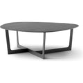Insula Table 5191 By Ernst & Jensen - Sofabord - Black Lacquered Aluminium - W98 X D95 X H34 Cm