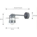 Thumbnail photo of Albertslund Outdoor Wall Lamp Long