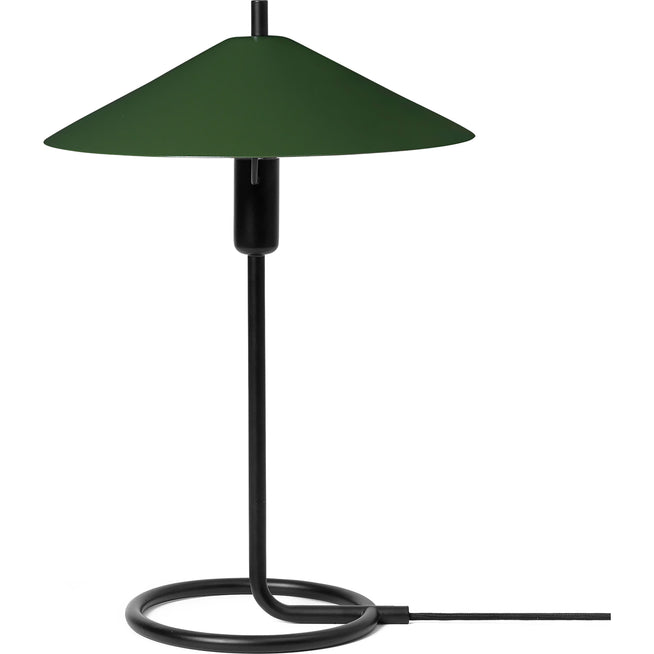 Photo of Filo Table Lamp - Table Lamp - Black/Dark Olive Colour - Ø: 30 x H: 42.8 cm