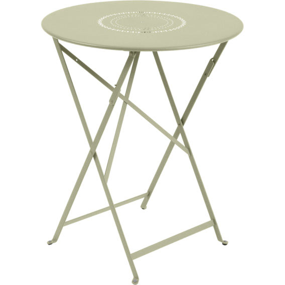 Photo of Floréal Table 60 cm Willow Green 65 - Outdoor Dining Table - Green - Metal