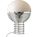 Thumbnail photo of Wire Table Lamp Ø40 Cm Chrome/white - Bordslampor - Verner Panton - Vit