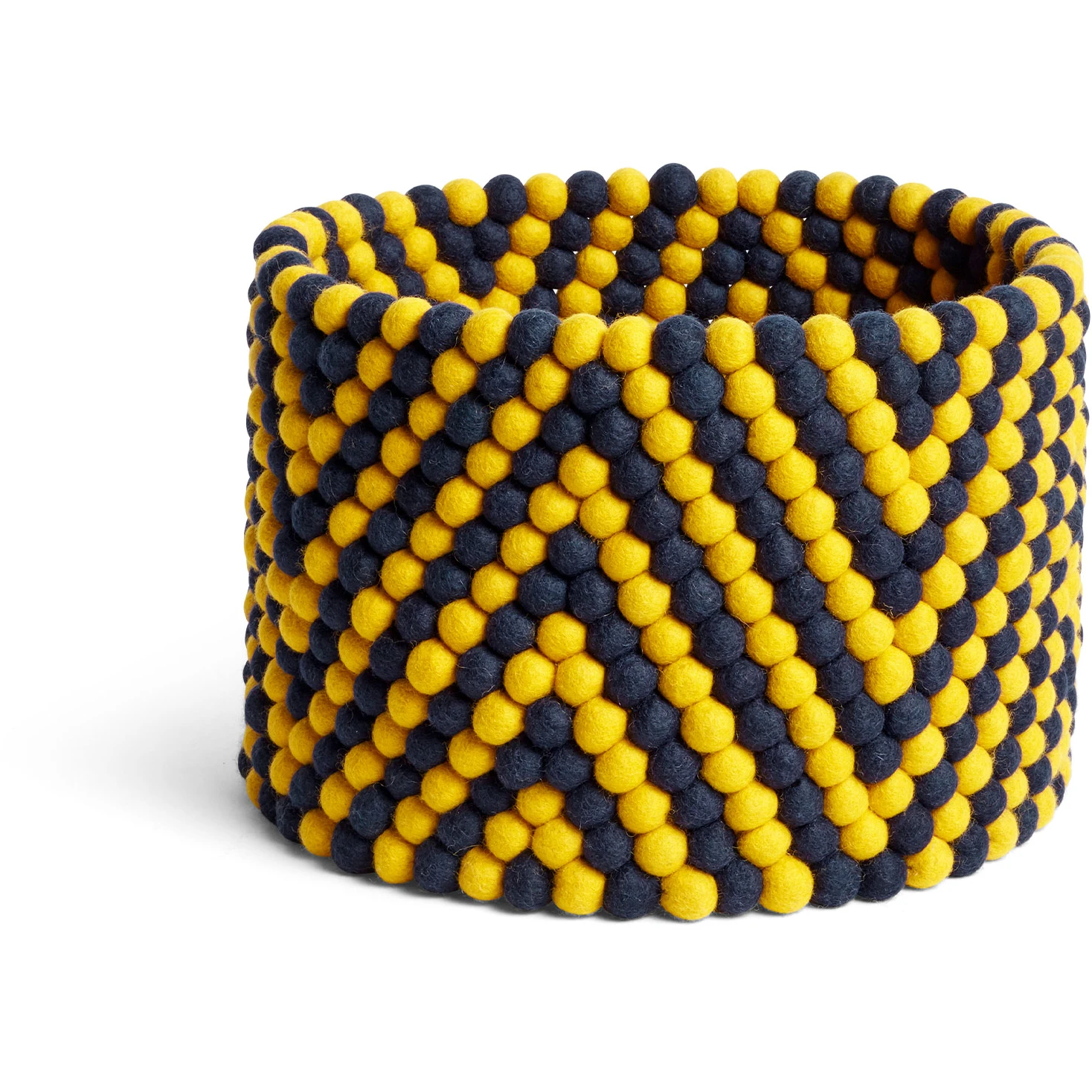 Bead Basket, Yellow Chevron - Baskets and Drawers - Patterned