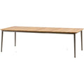 Core Dining Table, 274x90, Taupe, Table Top: Teak, Frame: Aluminium - Outdoor Dining Table - Foersom & Hiort-lorenzen Mdd - Beige - Metal/Wood