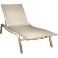 Alizé Xs Sunlounger Nutmeg - Sun loungers & loungers - Pascal Mourgue - Metal