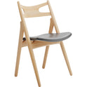 CH29p Sawbuck Chair - Clear Lacquered Oak