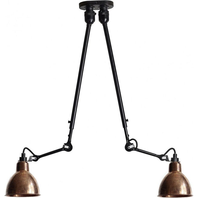 Photo of No. 302 Double Ceiling Lamp from Lampe Gras 1