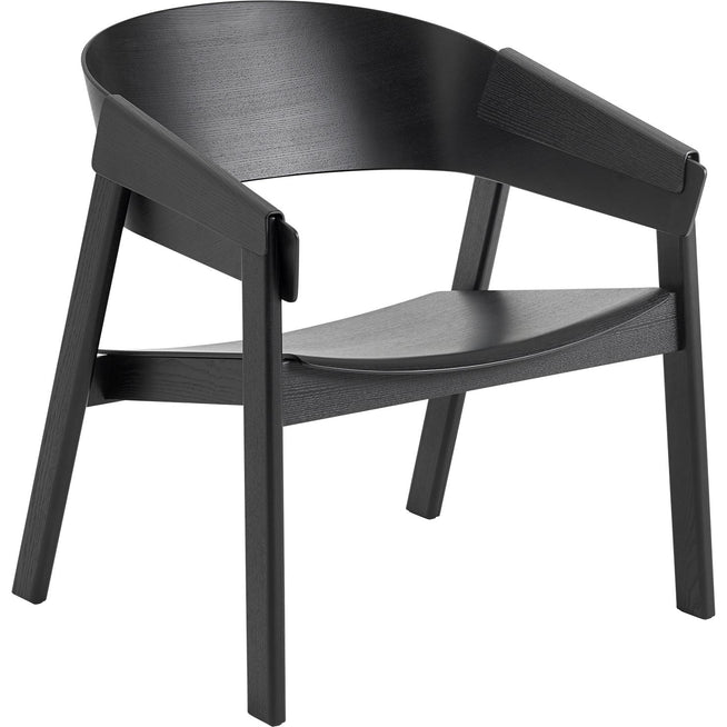 Photo of Cover Lounge Chair, Black - Armchairs - Thomas Bentzen - Black - Wood