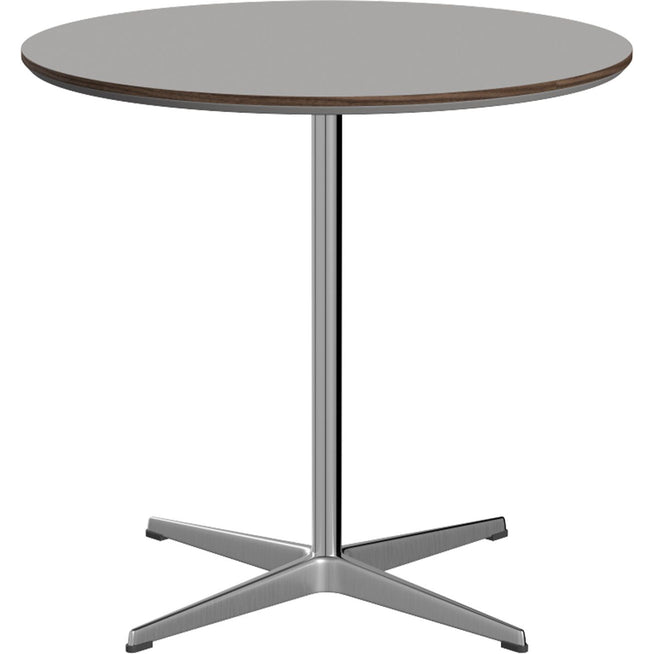 Photo of A622 Circular, Ø75 cm, Laminate, Grey Efeso, 4-pronged Star Base - Dining table - Arne Jacobsen,piet Hein - Grey - Laminate/metal