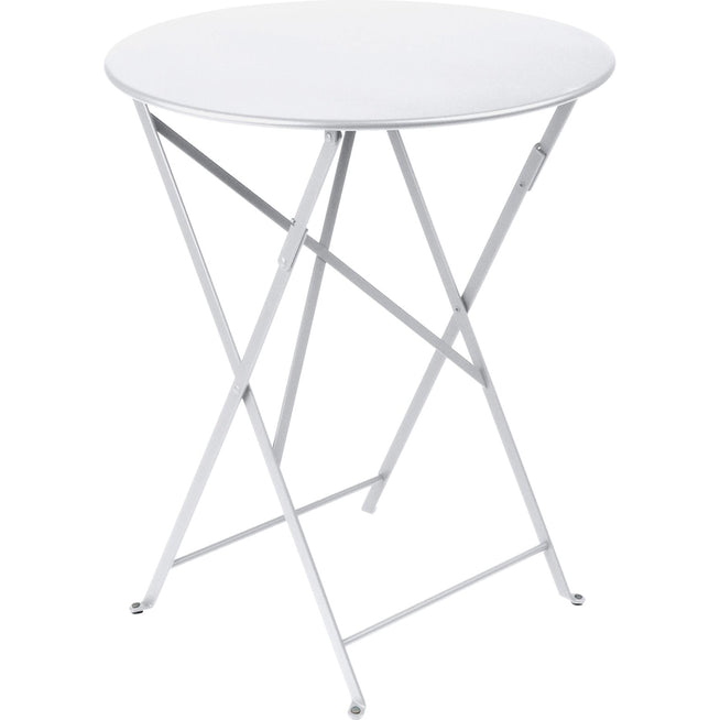 Photo of Bistro Table Ø 60 Cm - Cotton White - Småbord & Sidobord Utomhus - Vit - Metall