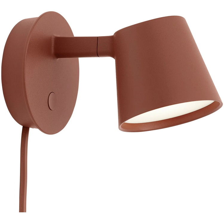 Photo of Tip Wall Lamp Copper Brown - Bedside lamps - Jens Fager - Brown