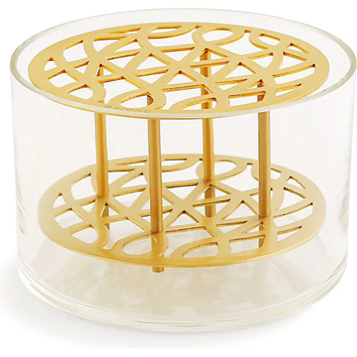 Meadow Vase - Brass, Small - Pots & Vases - Eva Schildt - Transparent, Gold