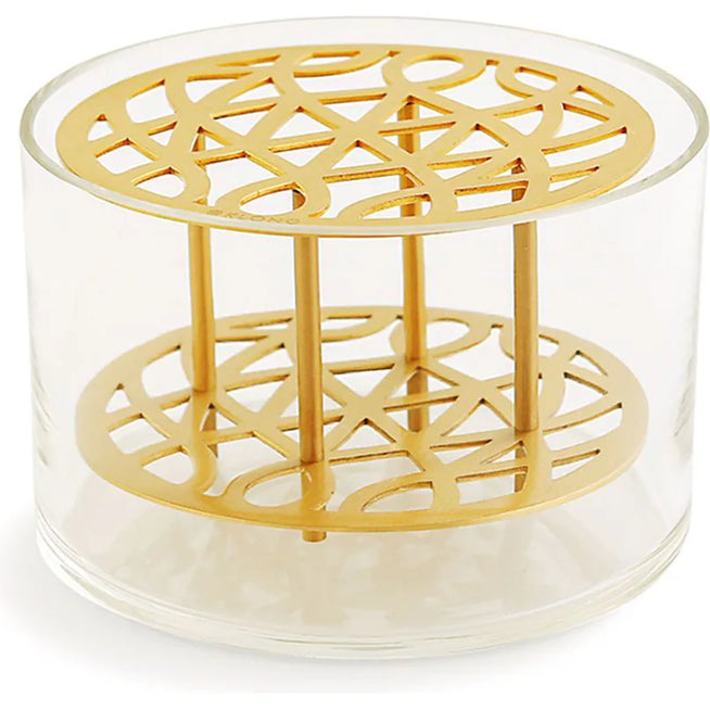 Photo of Meadow Vase - Brass, Small - Pots & Vases - Eva Schildt - Transparent, Gold