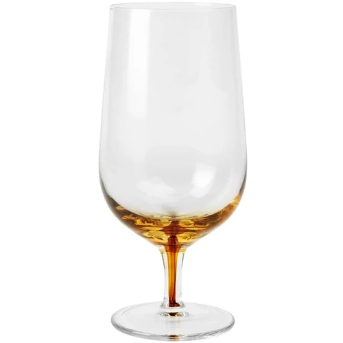 Photo of Amber Beer Glass Set with 12 Pieces